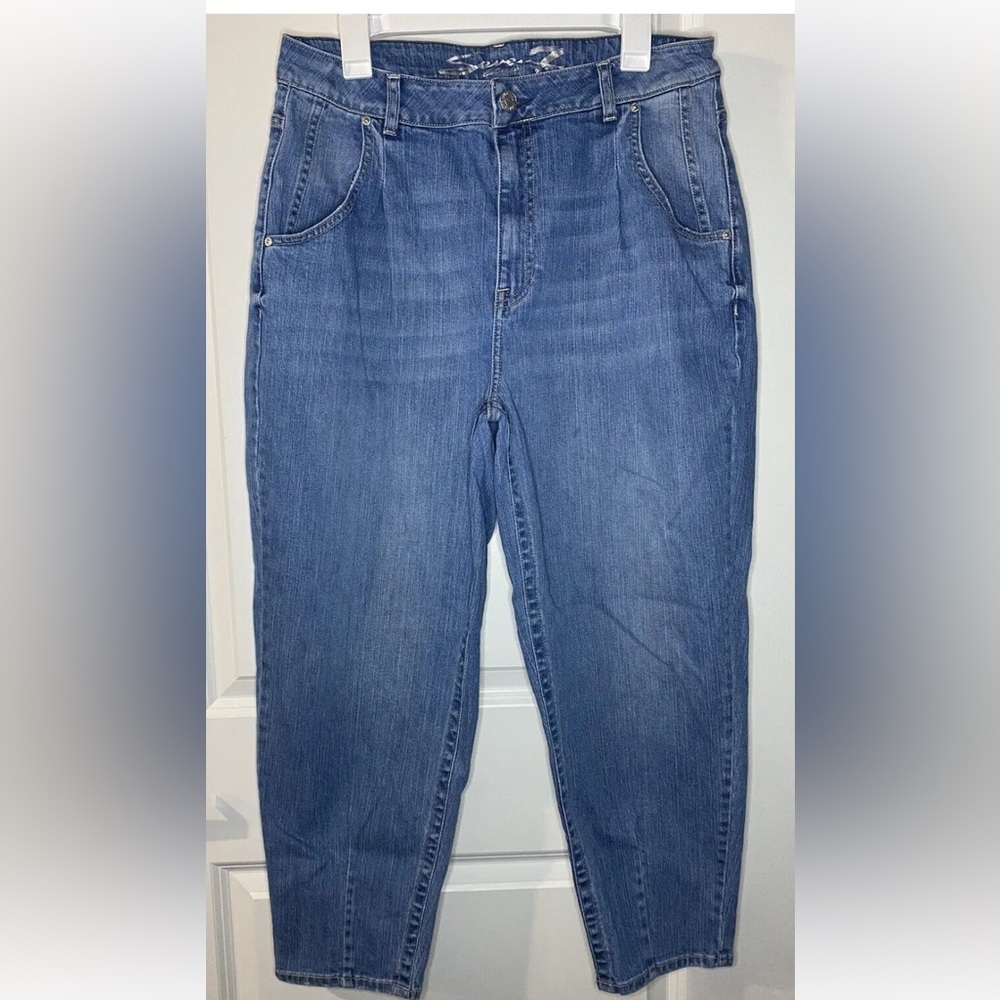 Seven 7 Women’s Size 14 High Rise Tapered Jeans Light Wash